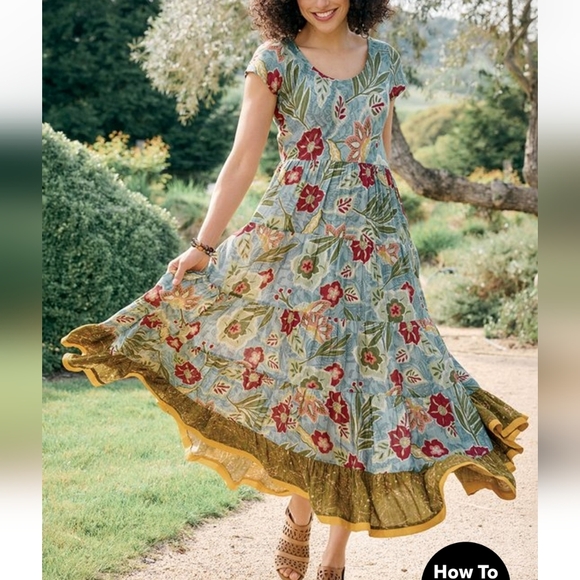 Soft Surroundings Dresses & Skirts - Brand New! Kara Dress In A Colorful Floral Design.